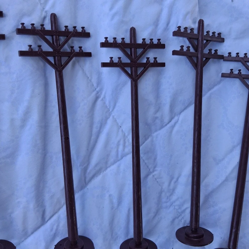 Lionel O and O27 Gauge Telephone Poles 10 Piece Set 6-2181 Vintage Railroad